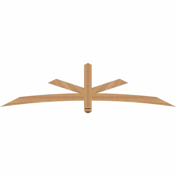 Ekena Millwork Alberta Smooth Timber Gable Bracket, Western Red Cedar, 84"W x 21"H x 3 1/2"D x 3 1/2"F, 6/12 Pitch GBW084X21X0404ALB00SWR - main